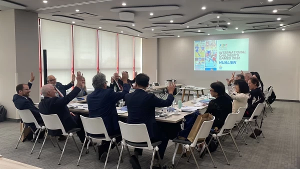 ICG委員全體一致支持花蓮縣取得2026國際少年運動會主辦權。體育署提供