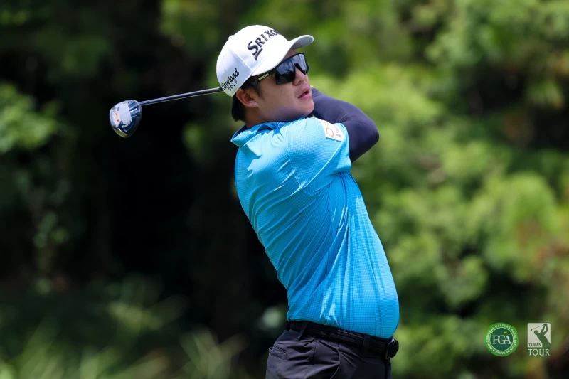 泰國選手蘇提帕普拉提蓬查以兩回合總桿數131桿-9暫並列第三。Tpga／林聖凱攝