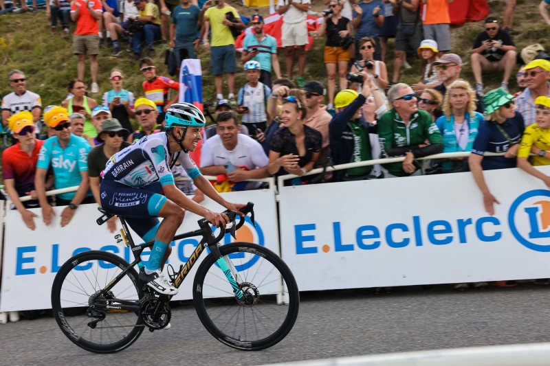 巴林勝利車隊好手Santiago征戰環法第20站賽段 。Sprint Cycling提供