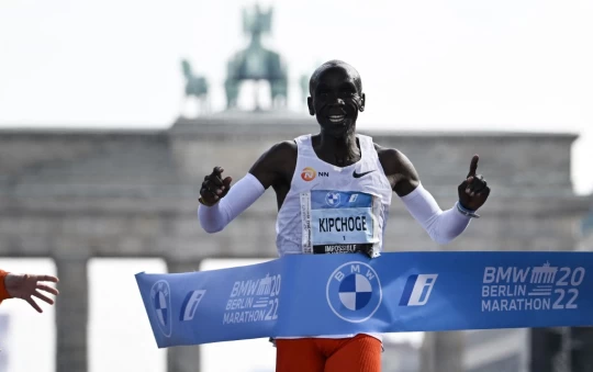衛冕奧運冠軍基普喬格(Eliud Kipchoge尋求三連霸。法新社