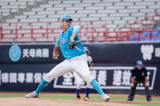 未參加中職選秀的蕭齊傳出被道奇隊簽下。(圖:取自玉山盃官方粉絲團)