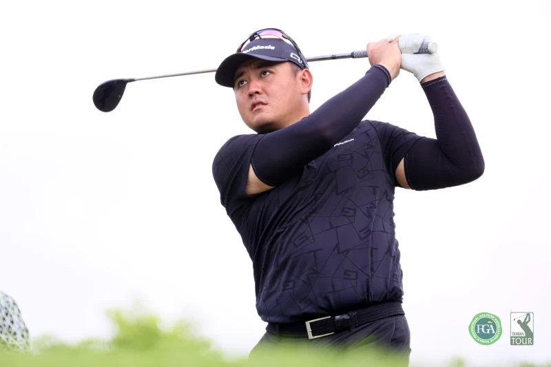 第一回合葉昱辰以65桿-7暫並列第一。Tpga／林聖凱攝影 