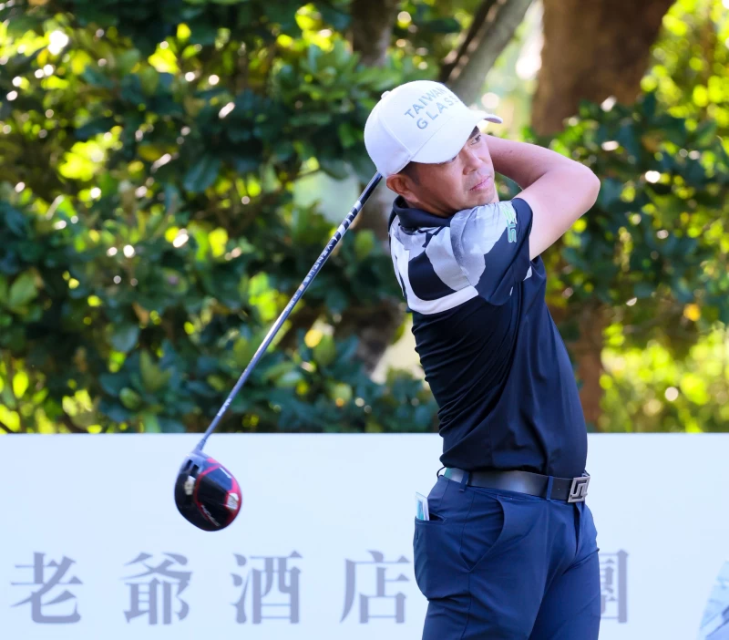 第一回合詹世昌以66桿-6暫並列第四T。pga／林聖凱攝影