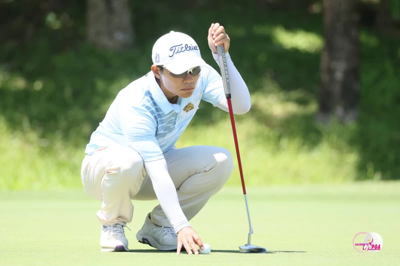 泰國選手帕金以兩回合總桿141桿-3暫並列第二。Tlpga提供／葉勇宏攝影