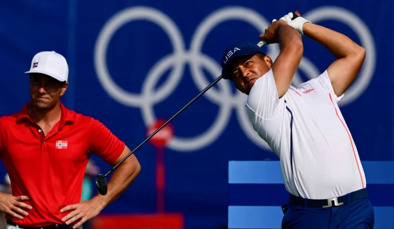 前來巴黎衛冕金牌的台德法混血、美國蕭佛利（Xander Schauffele）並列領先。法新社
