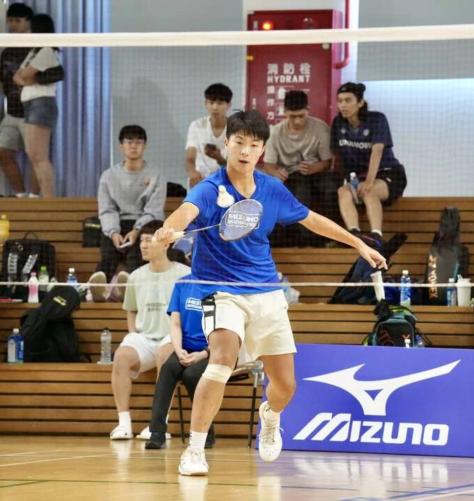 輔大劉子瑜自嘲是羽球痴不是打球就是在打球的路上。大專體總提供
