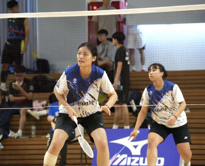 高雄科大女雙敖斯媛左黃子涵是首度搭檔。大專體總提供