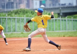 基隆Enjoy童浩勳4.2局猛飆12k。台灣世界少棒聯盟提供