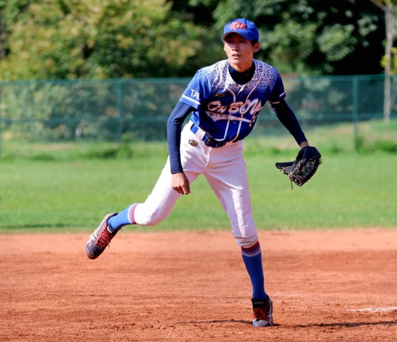 野牛男孩藍黃柏勳。台灣世界少棒聯盟提供
