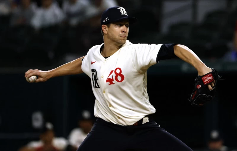 德州遊騎兵賽揚強投迪格隆(Jacob deGrom)已經一年多沒有在大聯盟賽場上投球。法新社
