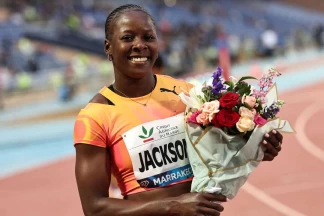 兩屆 200公尺世界冠軍謝里卡傑克森(Shericka Jackson)因傷退賽。法新社