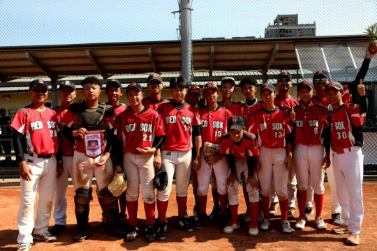 U15中大紅襪。台灣世界少棒聯盟提供