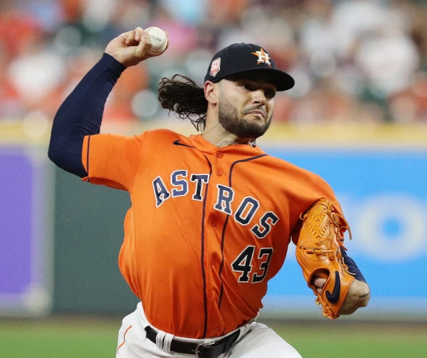 休士頓太空人先發投手小麥考倫（Lance McCullers Jr.）只投了8場。法新社