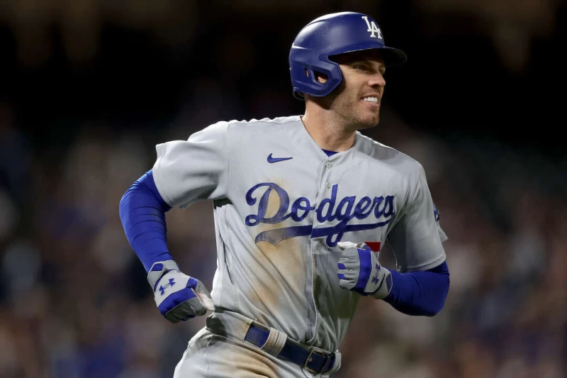 杉磯道奇強打福里曼(Freddie Freeman)今天才重回球場。法新社