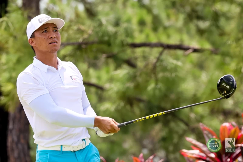 謝繼賢以三回合總桿數204桿-12暫居第四。Tpga／林聖凱攝影 