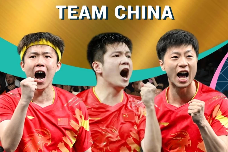 中國在奧運桌球男團完成五連霸。WTT粉專