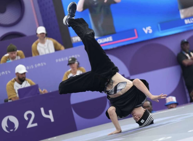 孫振成為台灣第一位登上奧運舞台的霹靂舞選手。中華奧會提供
