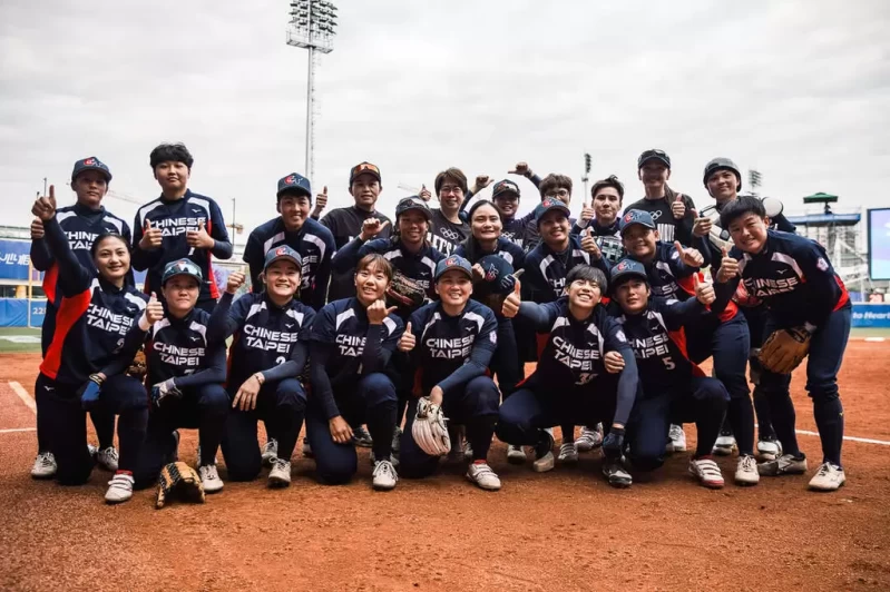 中華女壘以亞運代表隊為主力展開爭取2028奧運參賽計劃。（圖：彭善豪攝）