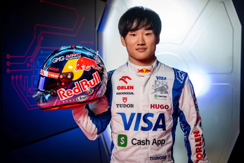 F1現役日籍車手角田裕毅將於9月28日Red Bull Showrun Taichung來臺飆速。Red Bull 提供