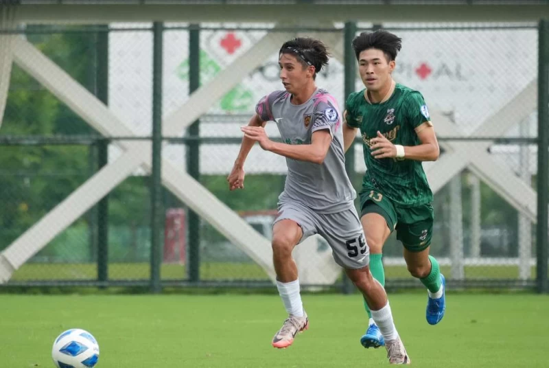 19歲球員陳金洋生涯第一次台企甲先發上場。官方提供