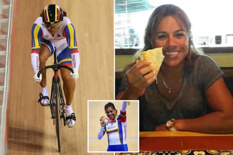 五屆自由車奧運國手奇里諾絲 (Daniela Larreal Chirinos) 意外過世。摘自每日郵報推特