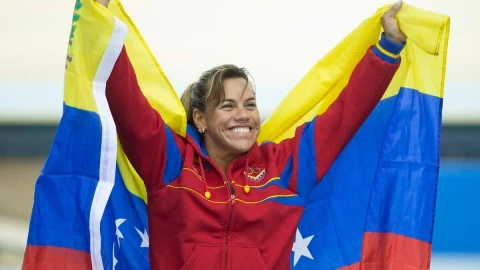 自由車奧運國手奇里諾絲 (Daniela Larreal Chirinos) 意外遺世。摘自推特