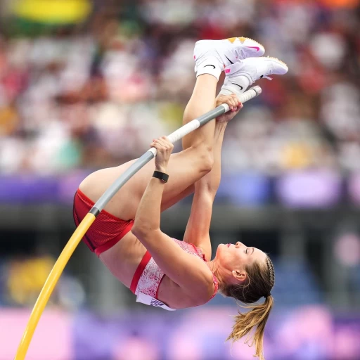 加拿大撐竿跳高選手阿莉莎紐曼(Alysha Newman) 在今年巴黎奧運獲銅牌。摘自紐曼推特