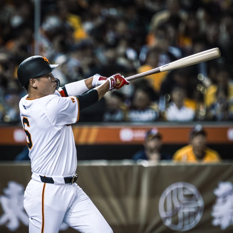 三月隨巨人一軍來台的坂本勇人（彭善豪攝）