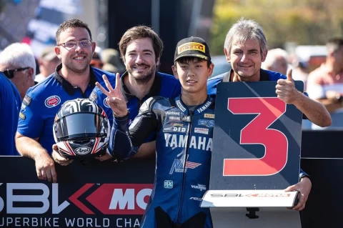 世界級的現役山葉廠隊選手年僅17歲的山根昇馬將來台參賽。TSR提供