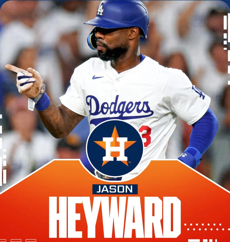 35歲老將海沃德（Jason Heyward）今（30日）正式加盟休士頓太空人。摘自MLB推特