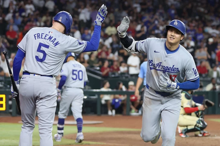 大谷翔平轟出賽季第44轟。法新社
