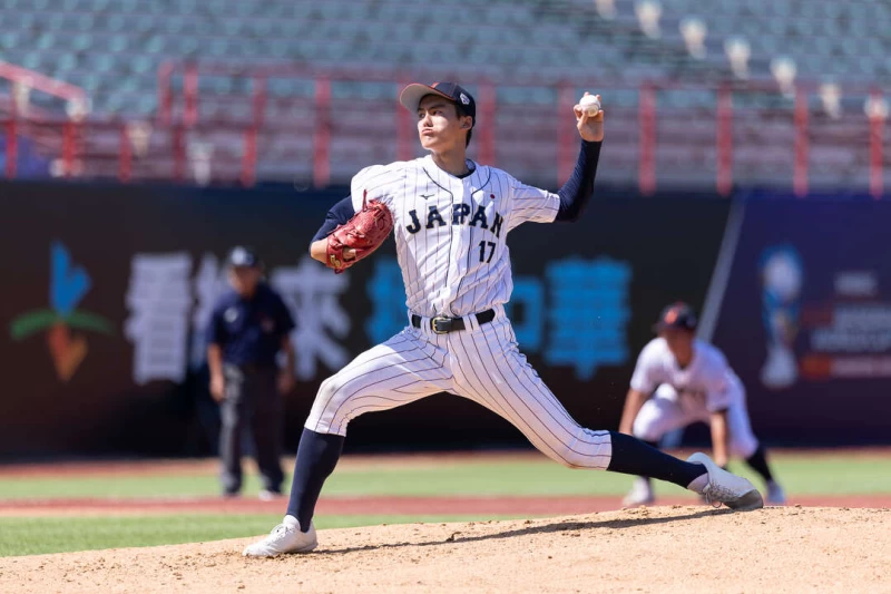 藤田琉生中繼1局3Ｋ。中華棒協提供