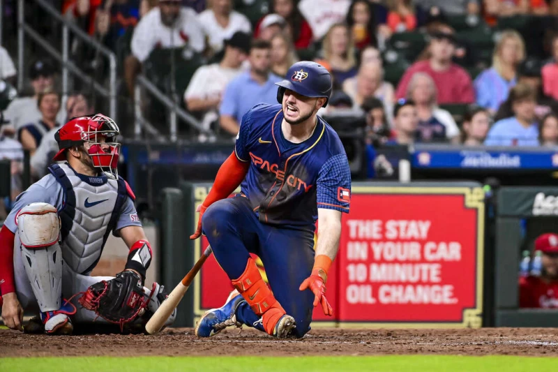 休士頓太空人當加油外野手塔克（Kyle Tucker）今年6月被擦棒自打球打到右小腿後，已經三個月沒有出賽。法新社