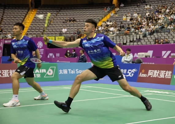 王齊麟／李洋輕鬆晉16強。李天助攝