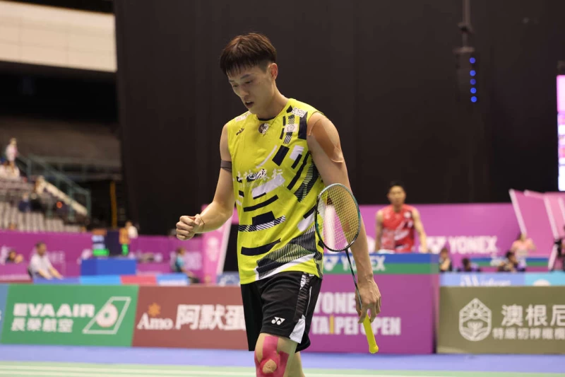 林俊易首度闖進男單決賽。李天助攝