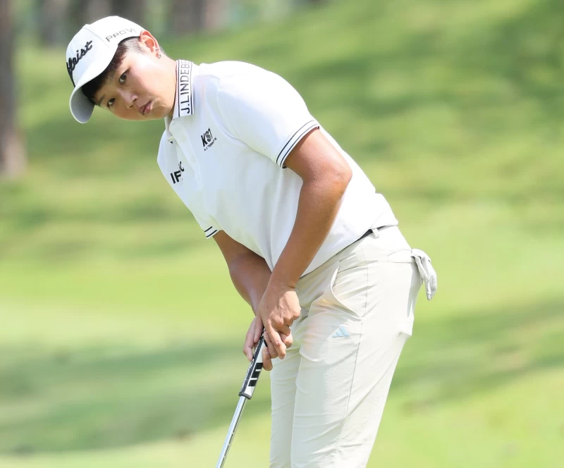 賴怡廷首輪成績69桿-3暫並列第三。Tlpga提供／葉勇宏攝