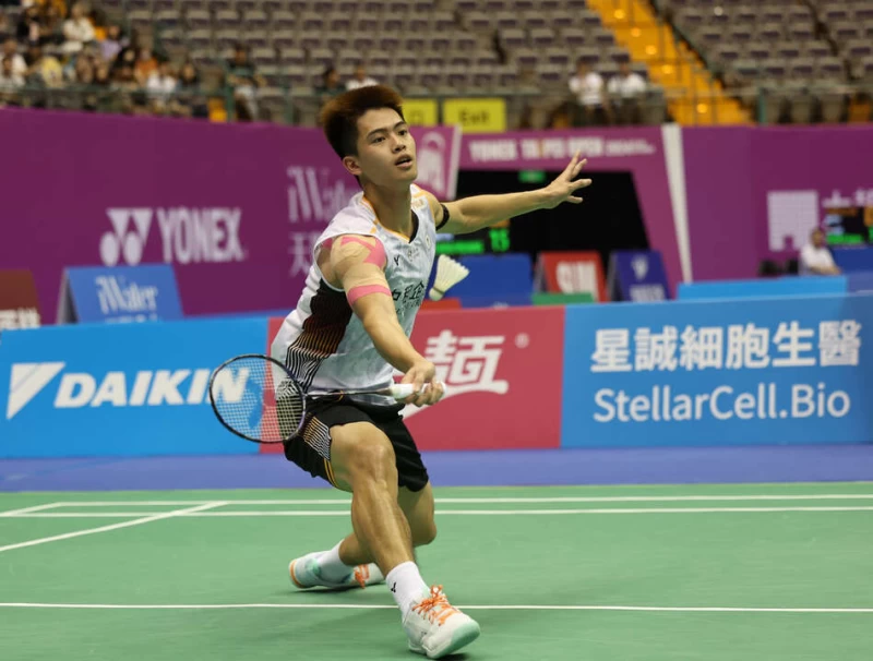 李佳豪首度打敗陸光祖晉16強。資料照片