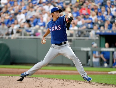 黃暐傑曾於效力遊騎兵上大聯盟出賽。（圖：@mlbtraderumors X）