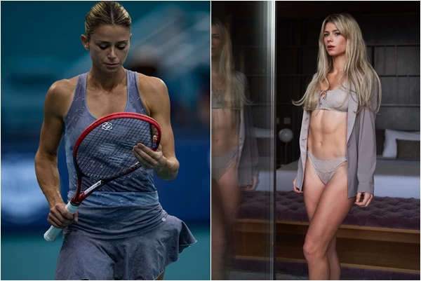 義大利前職網球球吉奧爾吉(Camila Giorgi)也是跨界女模。合成照片
