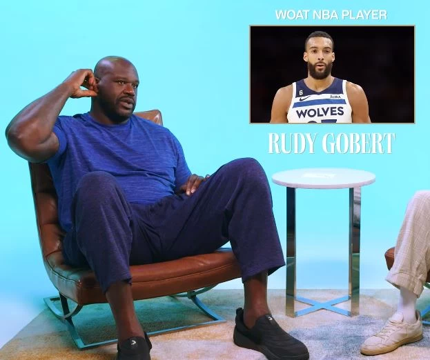 湖人傳奇中鋒「鯊魚」歐尼爾（Shaquille O'Neal）先前嗆灰狼隊中鋒戈貝爾（Rudy Gobert）互噴口水。摘自推特
