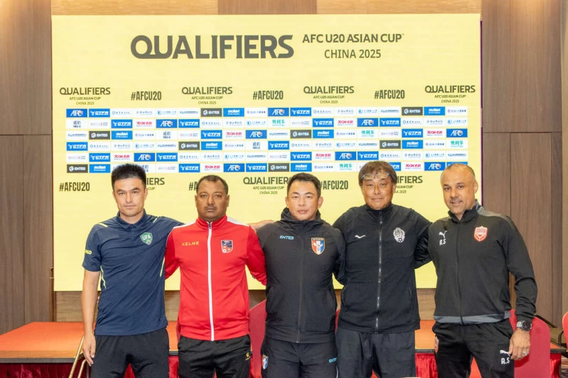 U20亞洲盃資格賽21日輔大開打。賽前各隊先大合照。足協提供
