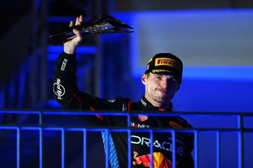 Red Bull 車隊 Max Verstappen 在新加坡大獎賽上獲第二名。Red Bull 提供