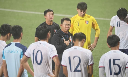 中華U20男足總教練黃正宗。李天助攝