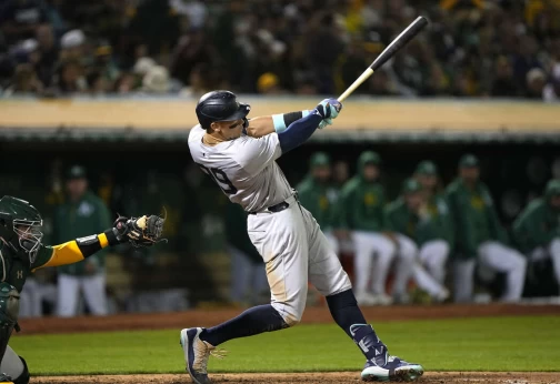 洋基隊長賈吉（Aaron Judge）。法新社