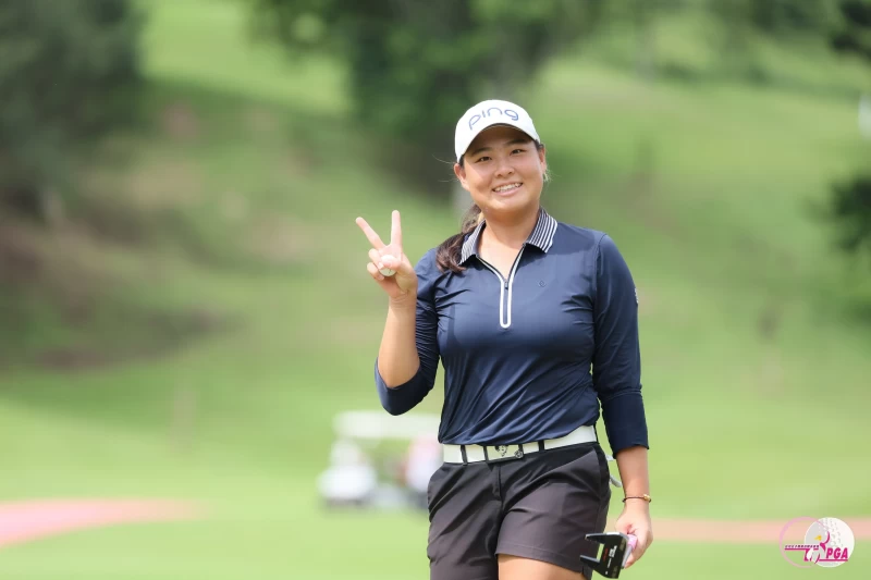 俞涵軒首回合抓六鳥無柏忌的66桿優異成績，暫居並列領先。Tlpga提供／葉勇宏攝