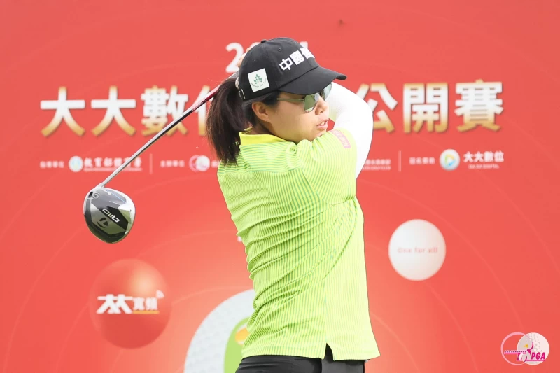 安禾佑首回合以低於標準桿6桿的66桿優異成績暫居並列領先。Tlpga提供／葉勇宏攝