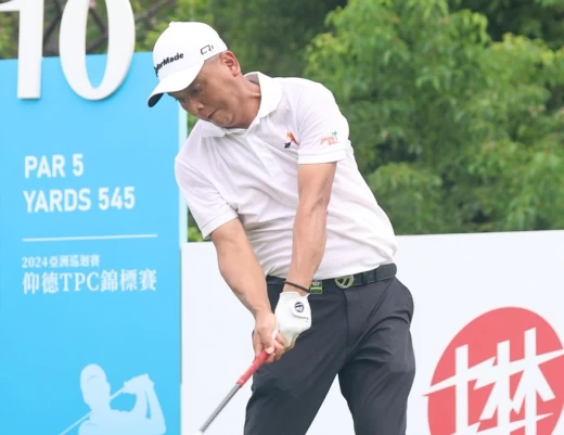 第一回合呂偉智66桿-6暫列第四。鍾豐榮攝影