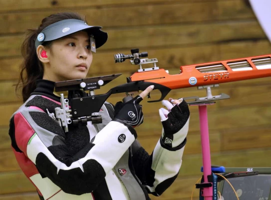 中華台北宋諭婷是國內少數攻空氣步槍三姿的女子選手。中華民國射擊協會提供