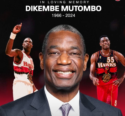 NBA傳奇中鋒「木桶伯」穆湯波(Dikembe Mutombo)在30日驚傳離世,享年58歲。摘自老鷹推特