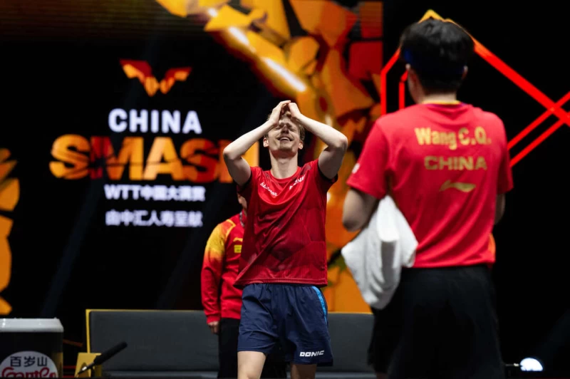 丹麥選手林德（Anders Lind）大爆冷門。法新社